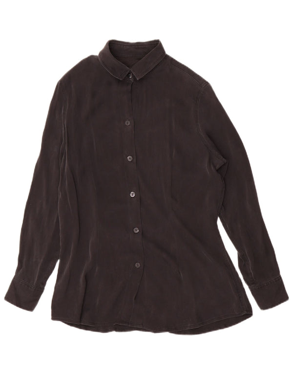 Blusa feminina vintage UK 12 média preta