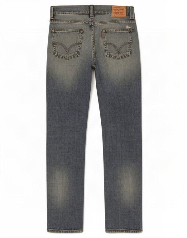 Calça jeans masculina Levi's 506 Standard Fit Straight W32 L32 Azul Algodão