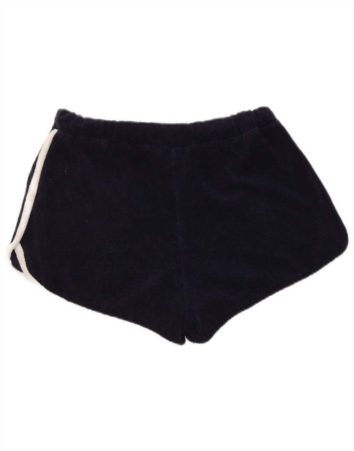 Shorts esportivo feminino Fila pequeno algodão azul marinho