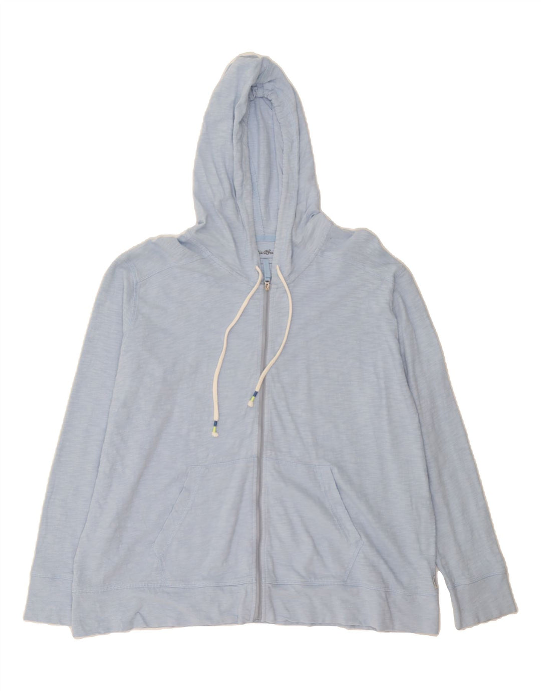 EDDIE BAUER Womens Zip Hoodie Sweater UK 20 2XL Blue Cotton Vintage Eddie Bauer and Second-Hand Eddie Bauer from Messina Hembry 