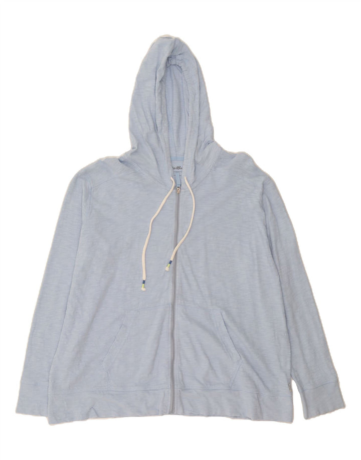 EDDIE BAUER Womens Zip Hoodie Sweater UK 20 2XL Blue Cotton Vintage Eddie Bauer and Second-Hand Eddie Bauer from Messina Hembry 