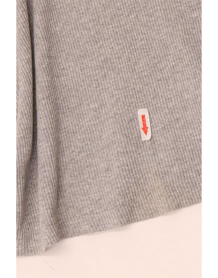 Top masculino Levi's manga comprida pequeno algodão cinza