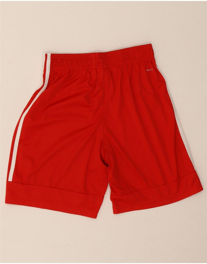 Shorts esportivos Adidas meninos 13-14 anos poliéster vermelho