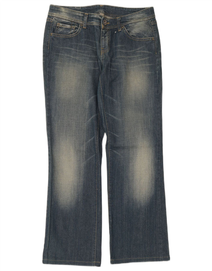 Benetton Jeans Bootcut Feminino W28 L29 Azul Algodão