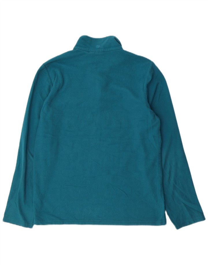 MOUNTAIN WAREHOUSE Suéter masculino de lã com zíper e gola média azul poliéster