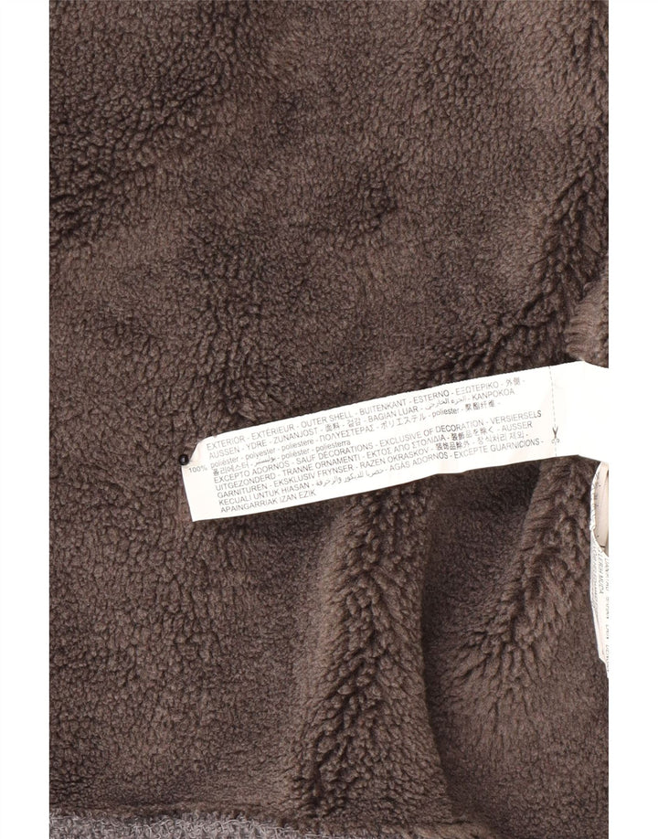 Jaqueta masculina Sherpa Zara UK 42 XL cinza poliéster