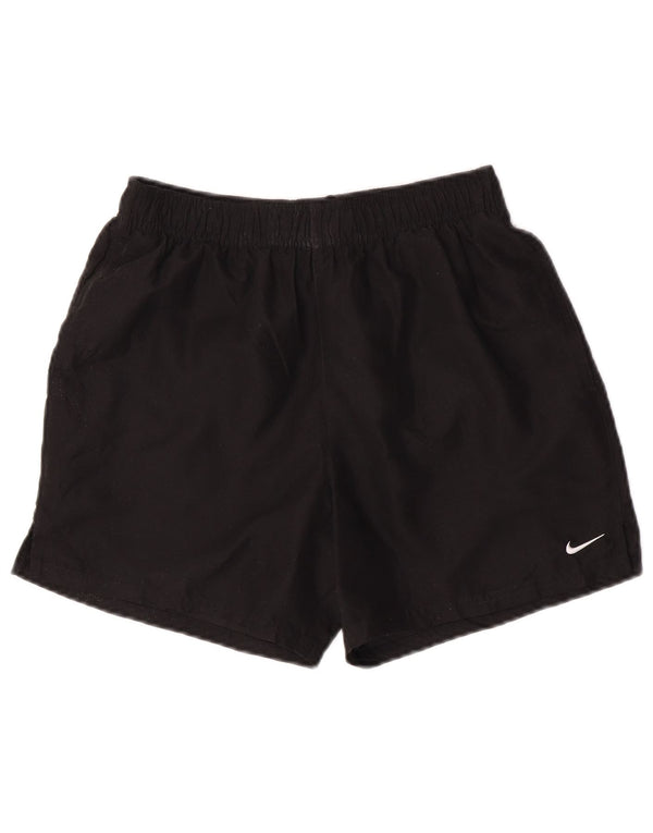 Shorts esportivos masculinos Nike médio preto poliéster