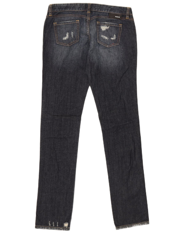 Calça jeans skinny feminina Hurley W27 L32 algodão azul marinho