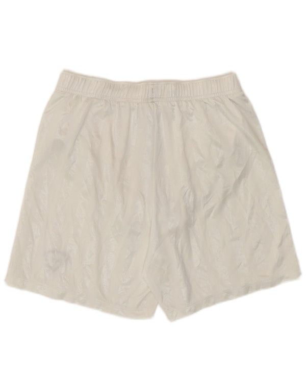 Shorts esportivos masculinos Nike Dri Fit pequenos poliéster listrado branco
