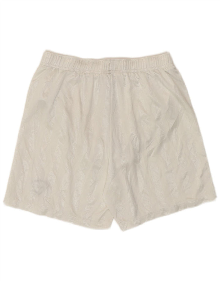 Shorts esportivos masculinos Nike Dri Fit pequenos poliéster listrado branco
