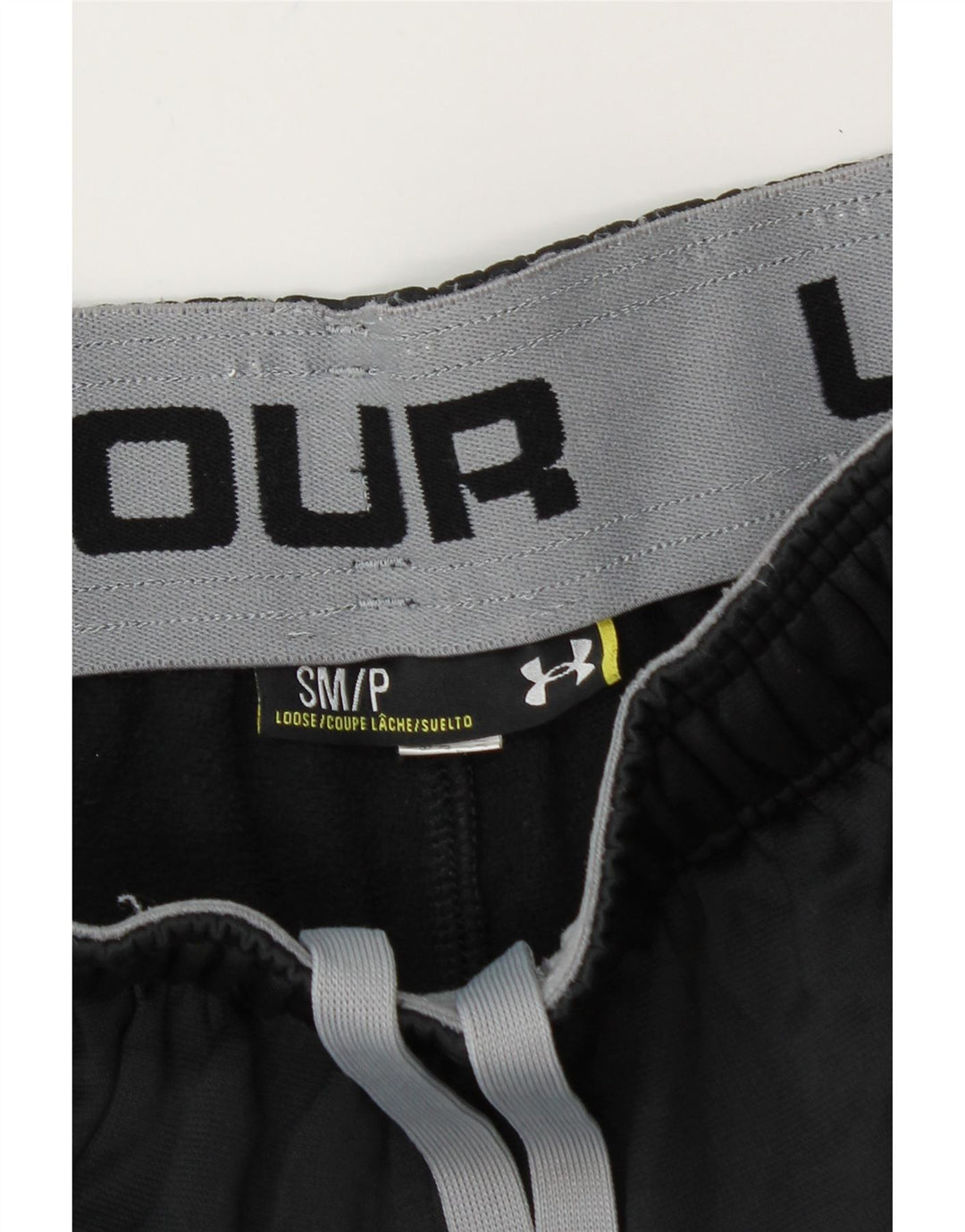 Calça de treino feminina UNDER ARMOUR UK 8 pequena preta