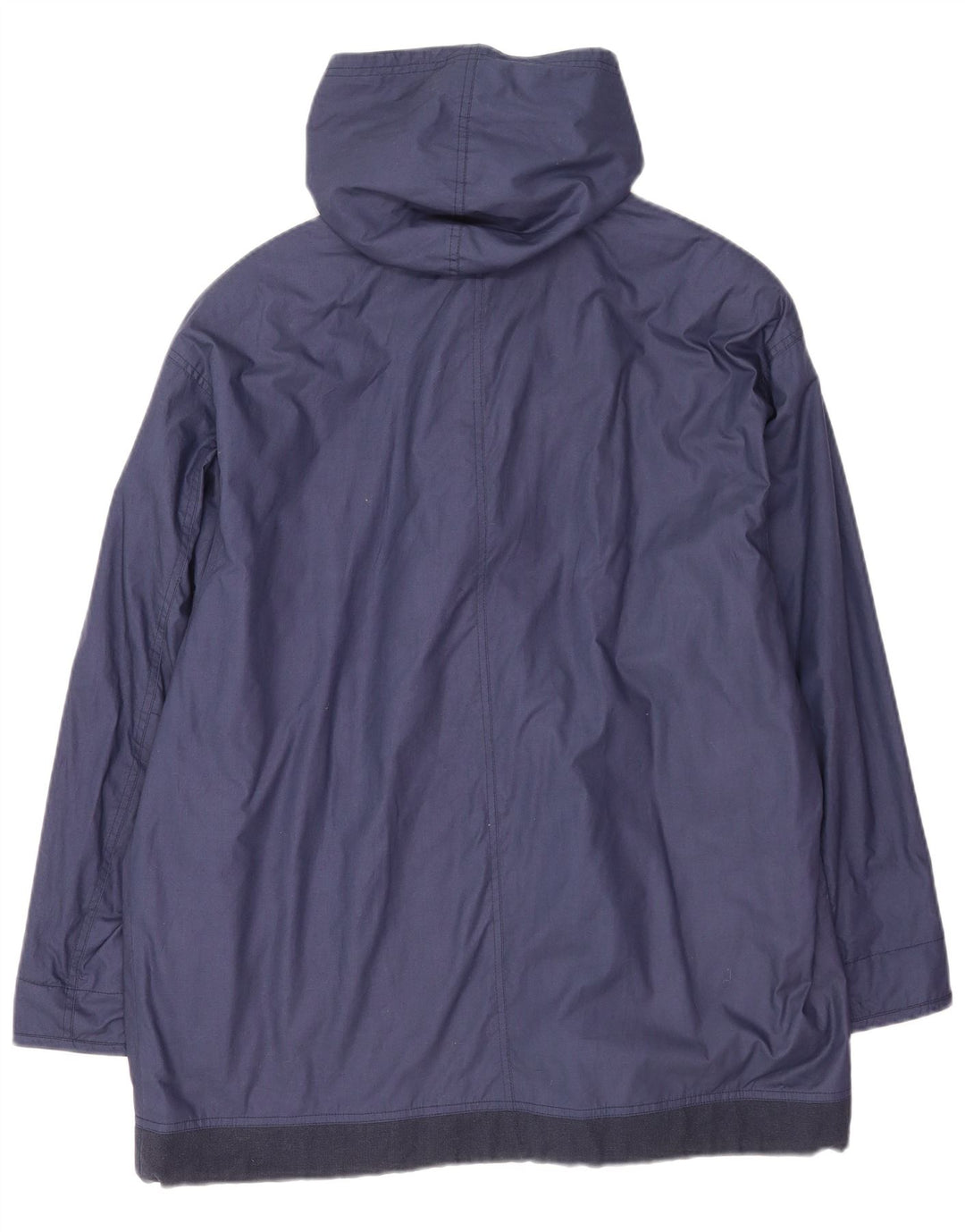 Novo Casaco oversized com capuz feminino rápido ue 42 grande azul marinho algodão