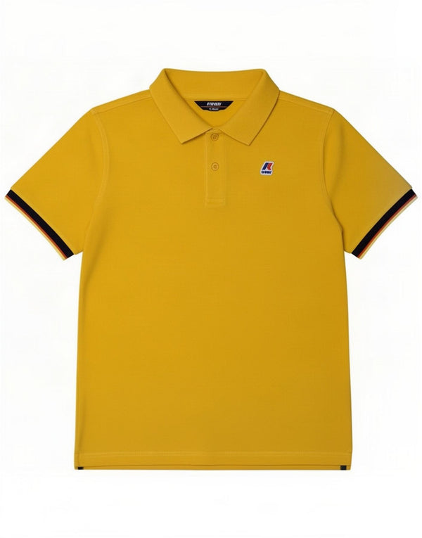 K-Way Camisa polo masculina 13-14 anos Amarelo