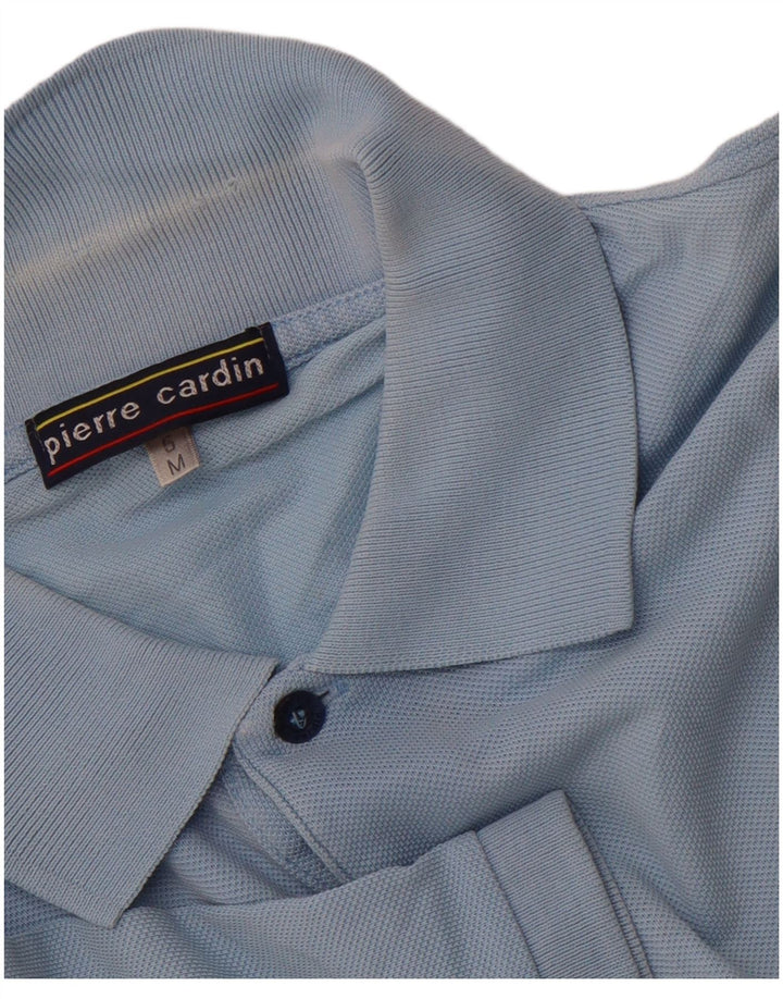Camisa polo masculina PIERRE CARDIN algodão azul médio