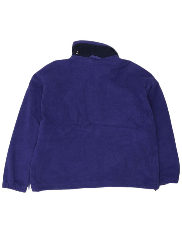 Jaqueta Columbia Feminina Oversized Fleece UK 18 XL Roxo Colorblock