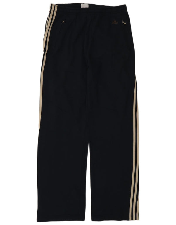 Calça de treino masculina Adidas UK 40/42 algodão azul marinho médio