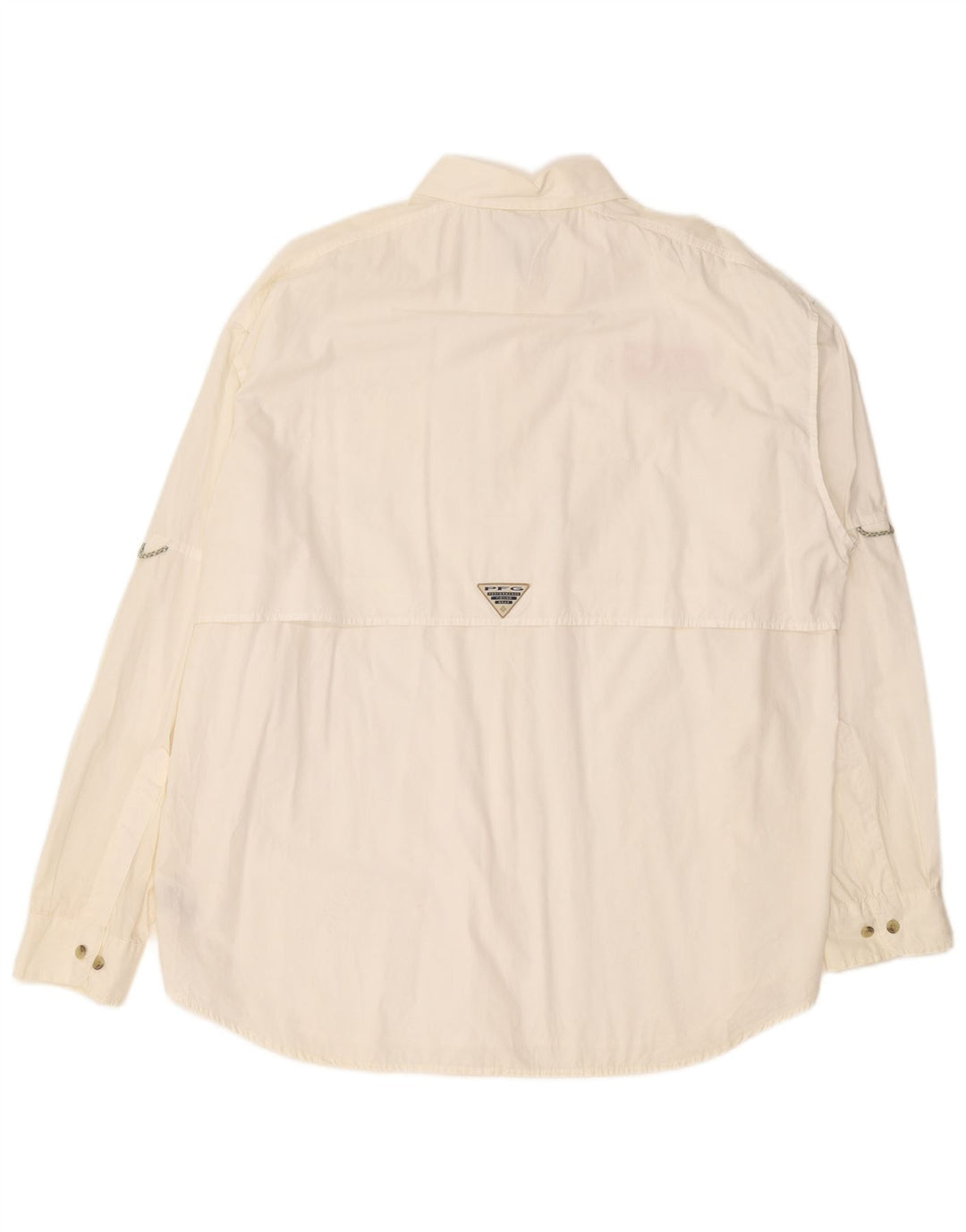 Camisa Columbia Masculina Grande Algodão Branco