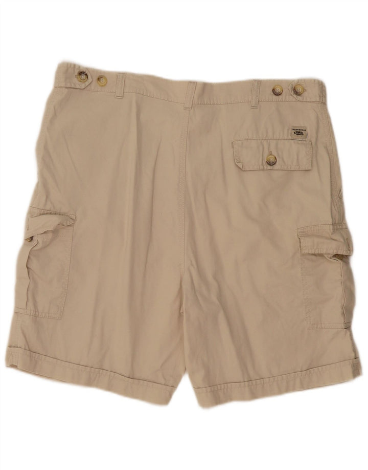Camel Mens Cargo Shorts W40 XL Algodão Bege
