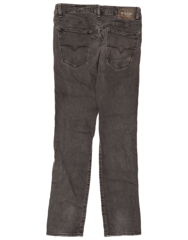 Guess Mens Graphic Slim Jeans W31 L30 Cinza Algodão