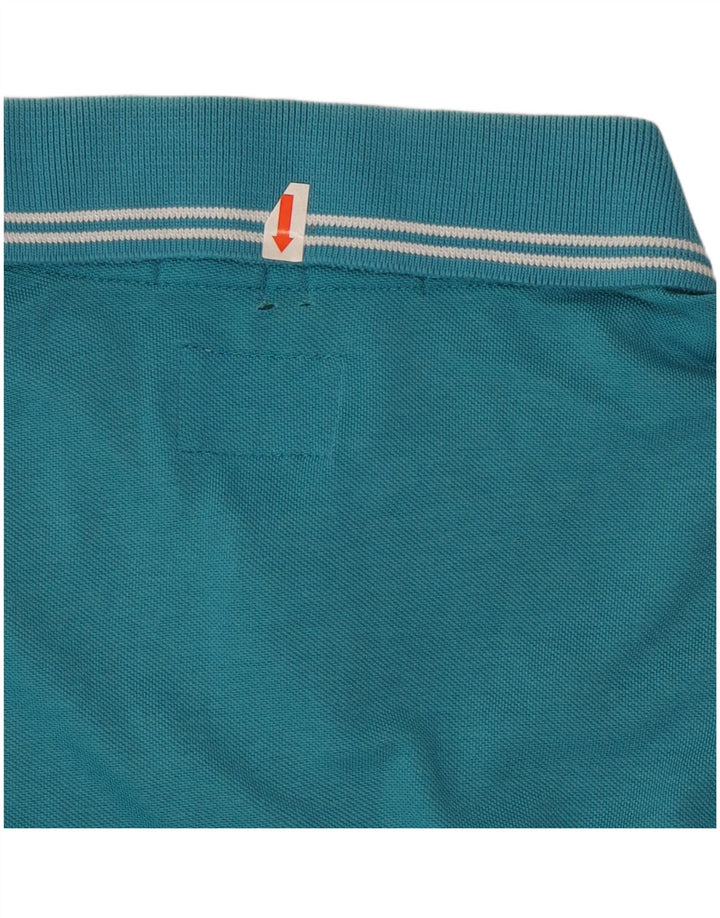 Camisa polo masculina Champion Easy Fit grande algodão azul