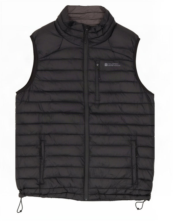 Colete acolchoado masculino Mountain Warehouse UK 40 grande nylon preto