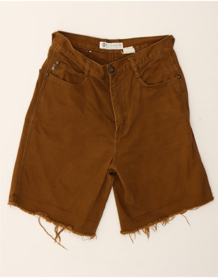 COLUMBIA Mens Denim Shorts W26 XS Brown Vintage Columbia and Second-Hand Columbia from Messina Hembry 