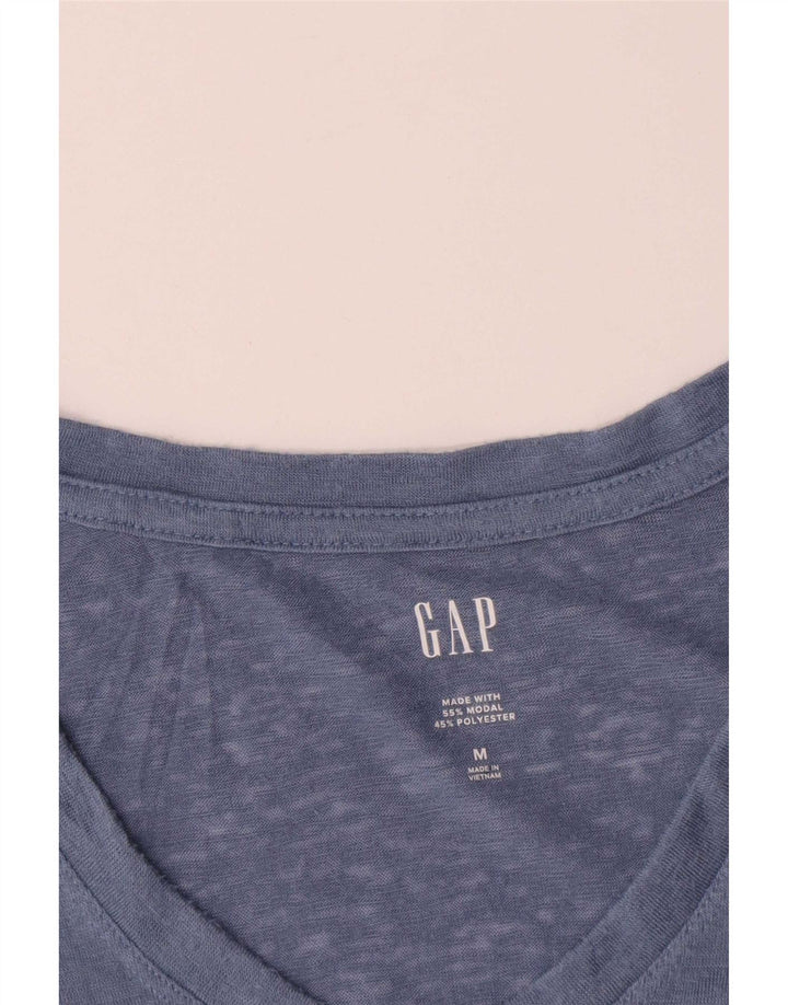 Camiseta feminina Gap UK 14 modal azul médio