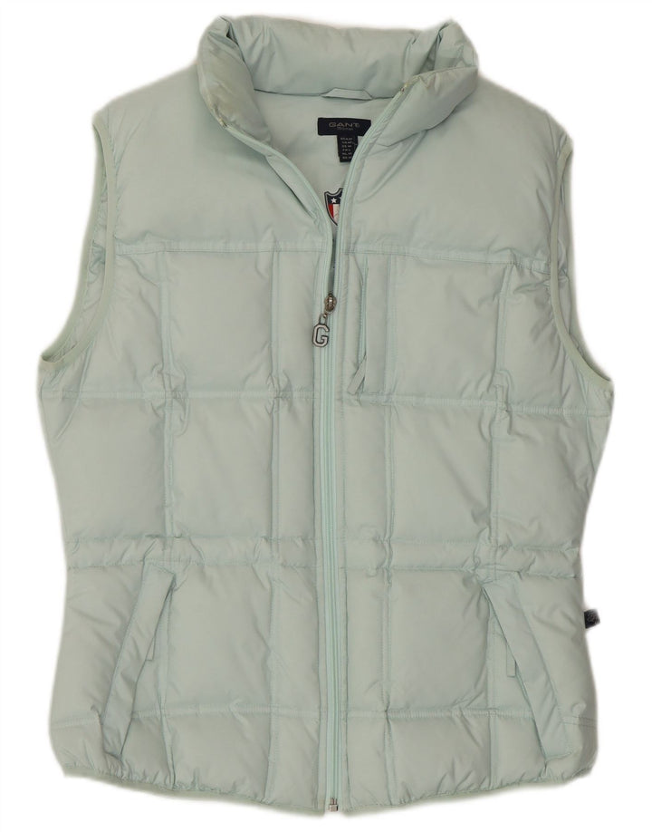 Colete acolchoado feminino GANT UK 14 poliéster turquesa médio