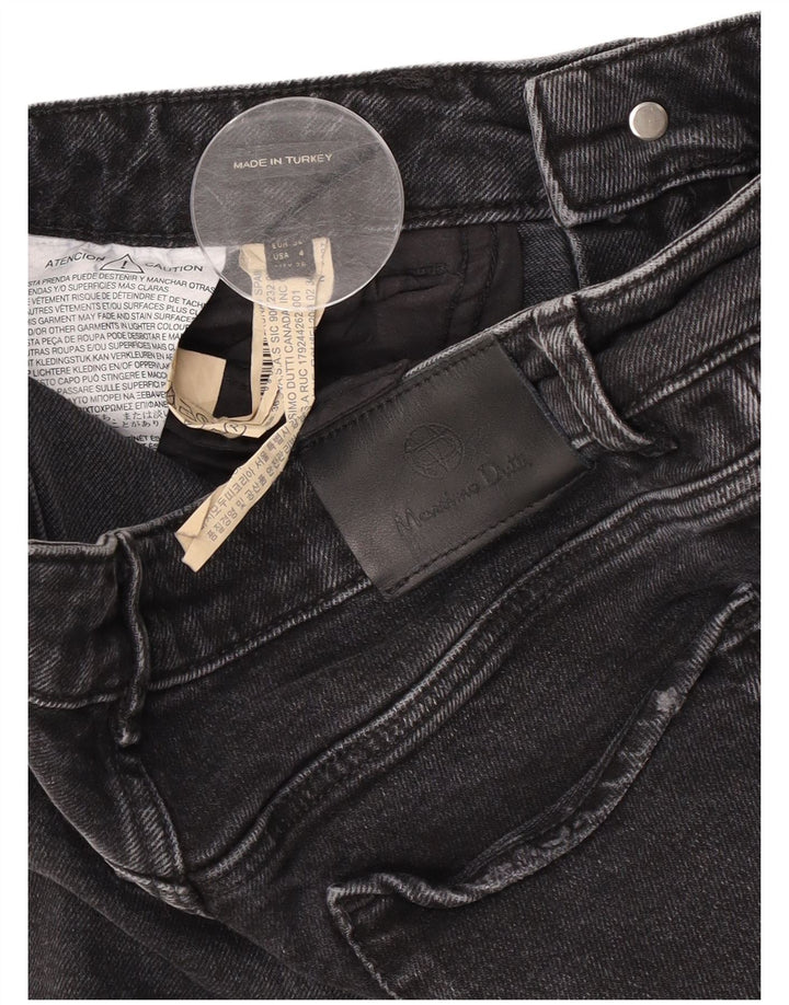 Jeans Bootcut feminino Massimo Dutti EU 36 XS W26 L25 algodão preto