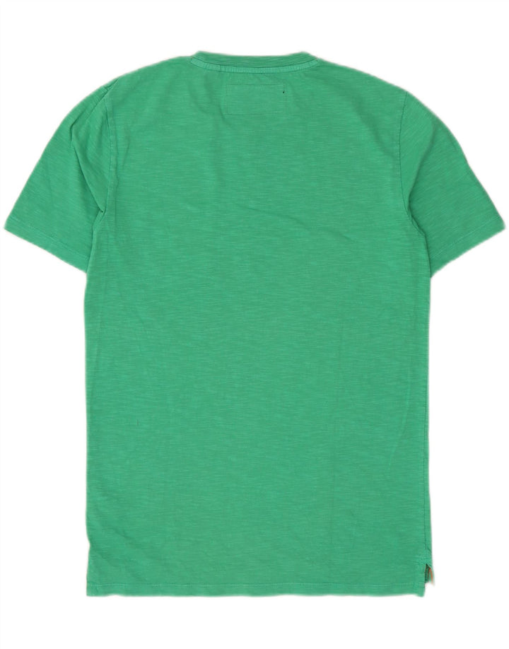 Camiseta masculina SUPERDRY top pequeno algodão verde