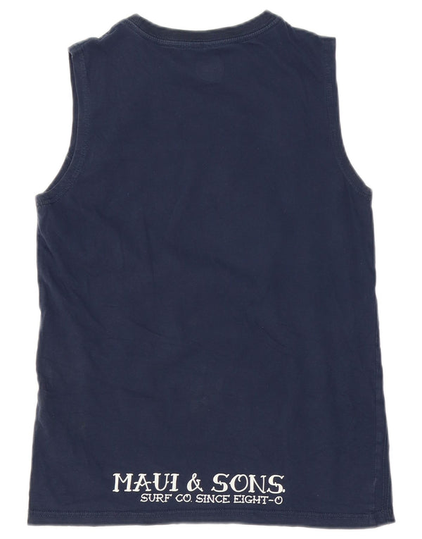 Maui and Sons Boys Graphic Vest Top 13-14 Anos Azul Marinho Algodão
