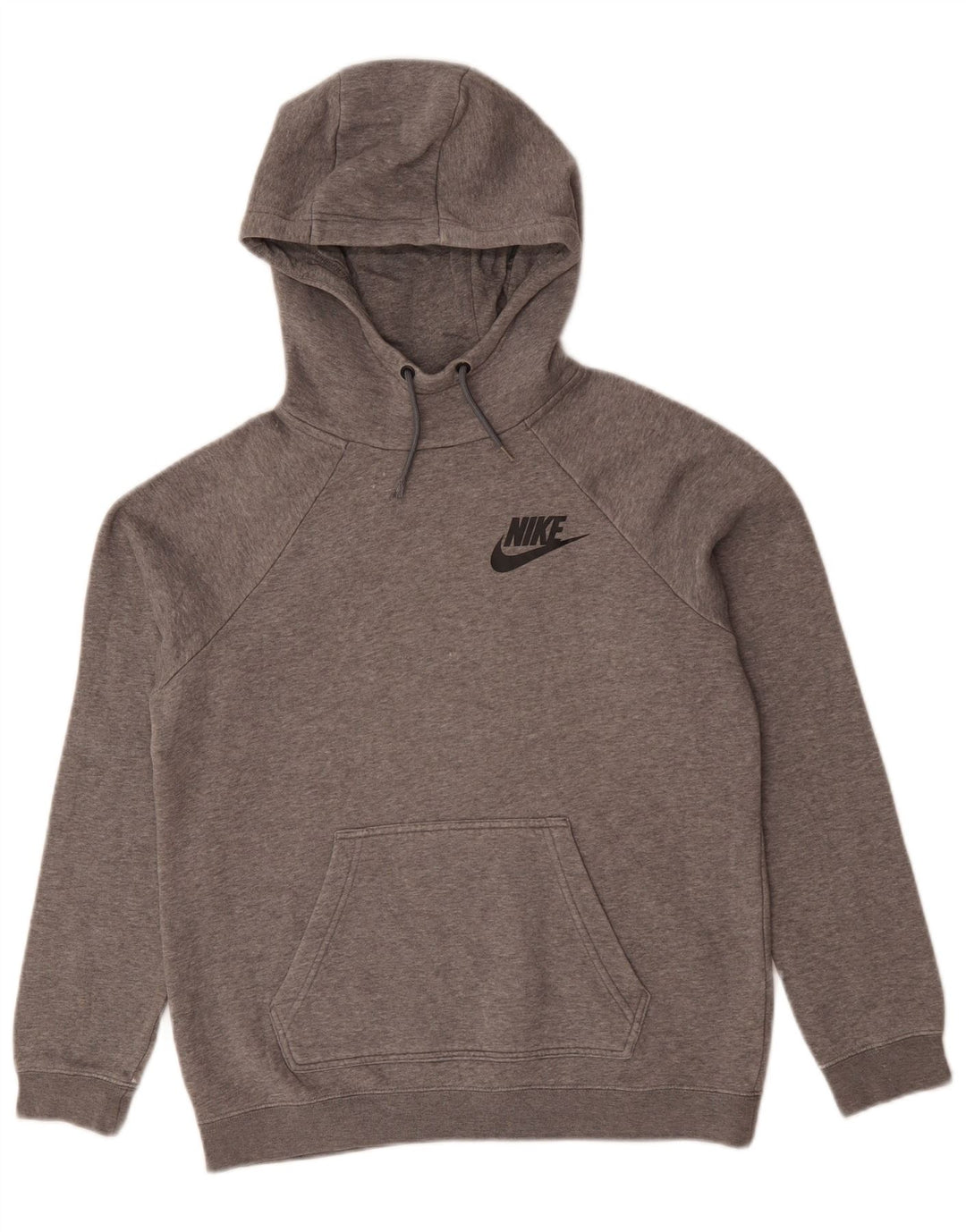 Jumper com capuz masculino Nike pequeno algodão manchado cinza