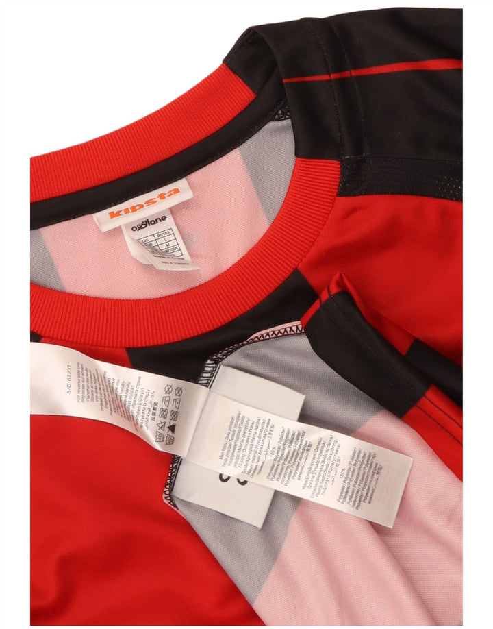 Camiseta masculina estampada KIPSTA grande poliéster listrado vermelho
