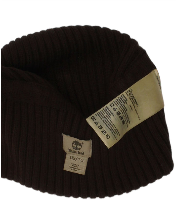 Timberland Gorro masculino de malha tamanho único marrom acrílico inverno