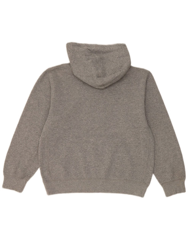 Jumper com capuz Nike Boys 12-13 anos grande algodão cinza