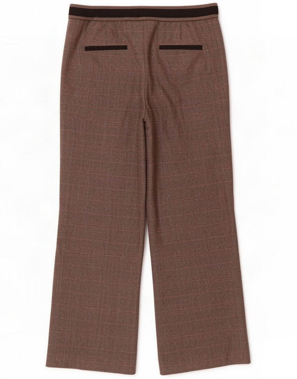 Marks & Spencer Calças femininas Per Una cortadas Reino Unido 10 Pequeno W30 L26 Marrom