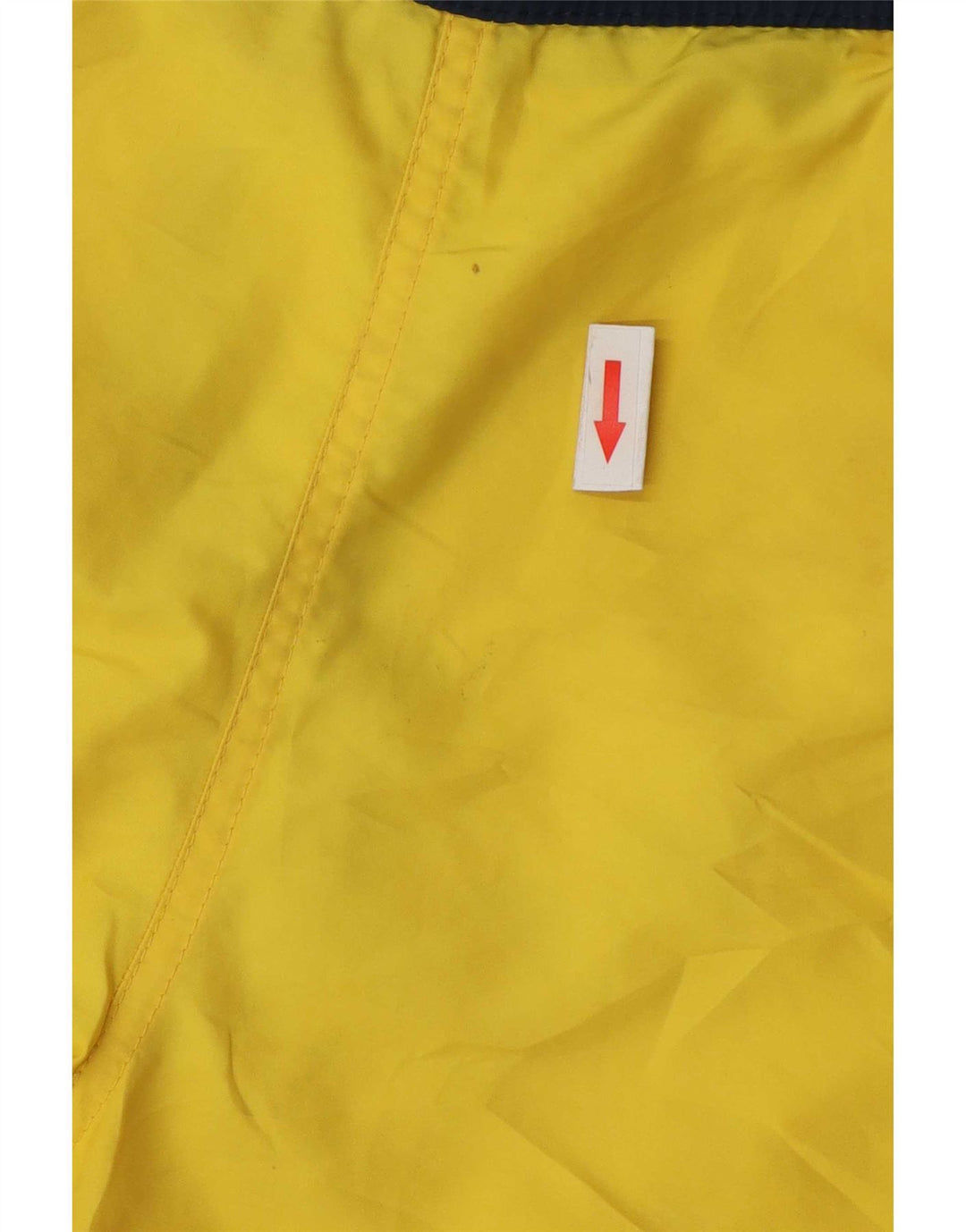 Shorts esportivos masculinos Reebok grande bloco colorido amarelo