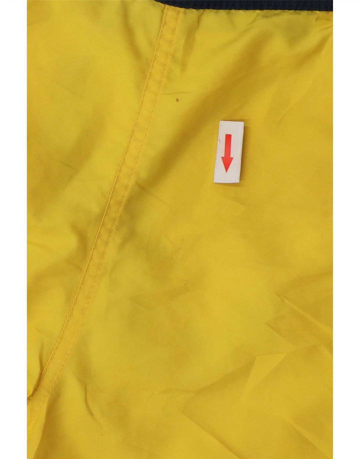 Shorts esportivos masculinos Reebok grande bloco colorido amarelo