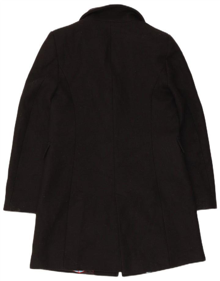 Sobretudo feminino Zara UK 6 XS lã preta