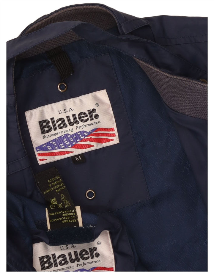 Jaqueta bomber feminina Blauer UK 12 poliamida azul marinho médio