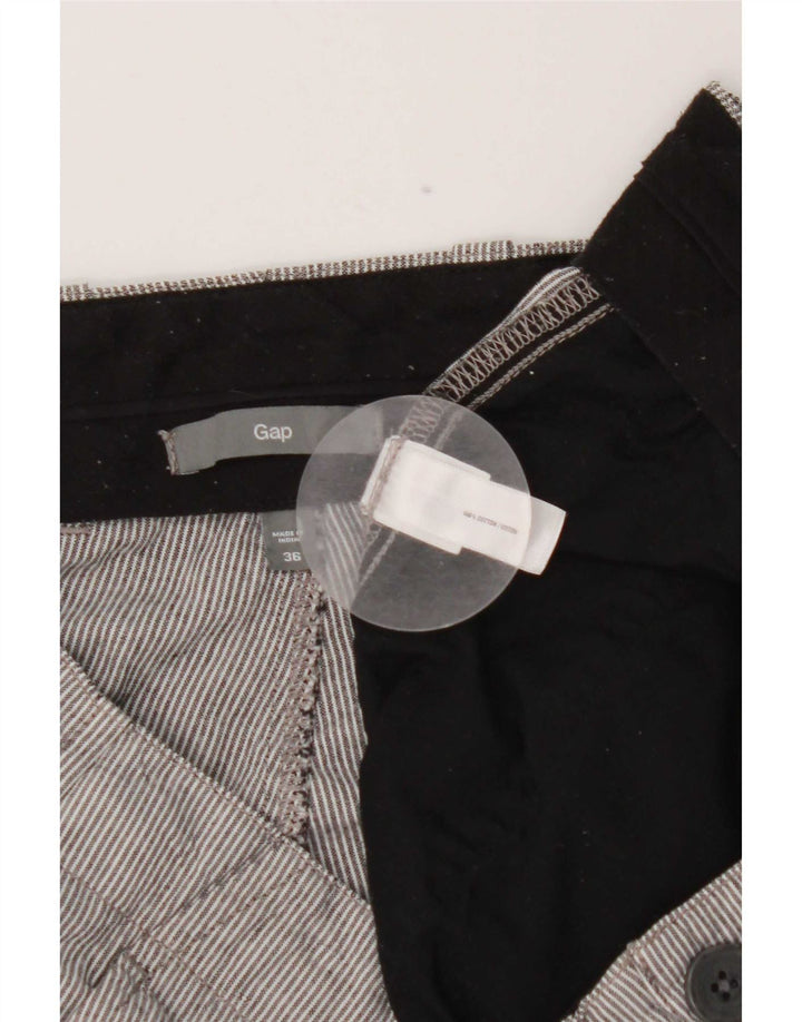 Shorts Chino masculino Gap W36 grande algodão listrado cinza