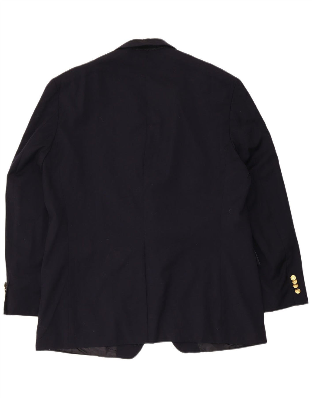 Jaqueta blazer masculina Chaps com 2 botões Reino Unido 38 lã azul marinho médio