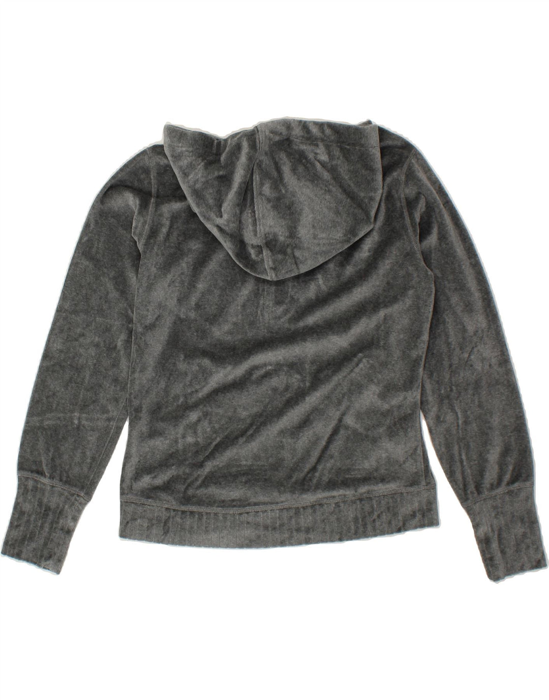 CHAMPION Womens Graphic Hoodie Jumper UK 14 Large Grey Cotton Vintage Champion and Second-Hand Champion from Messina Hembry 
