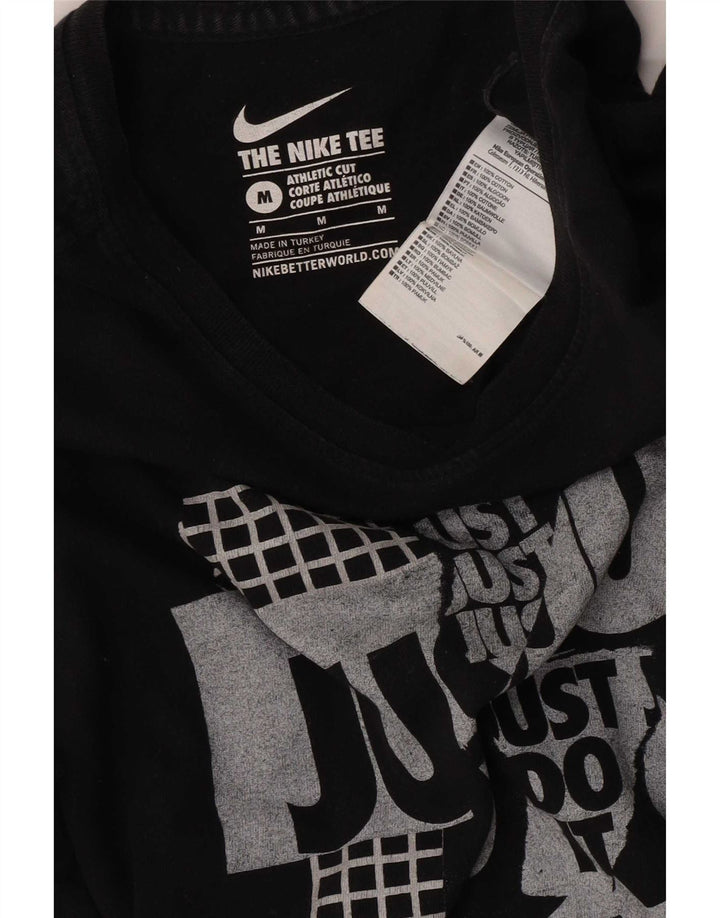 Camiseta Nike Masculina Athletic Cut Graphic Top Médio Algodão Preto