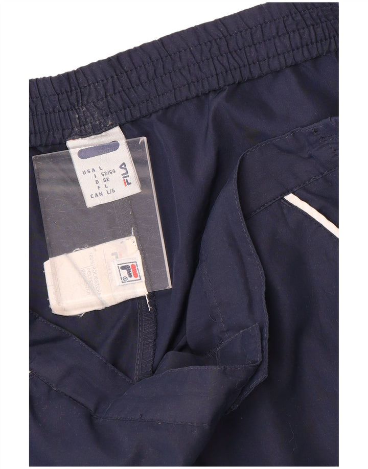 Fila Mens Chino Shorts Grande W36 Azul Marinho Colourblock Poliéster