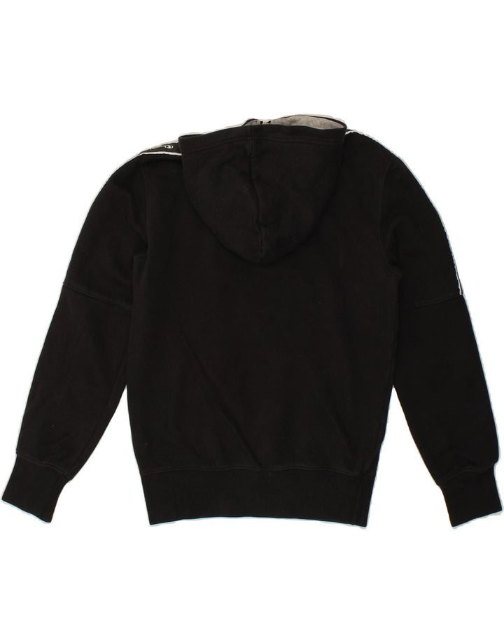 CHAMPION Womens Zip Neck Hoodie Jumper UK 6 XS Black Cotton Vintage Champion and Second-Hand Champion from Messina Hembry 