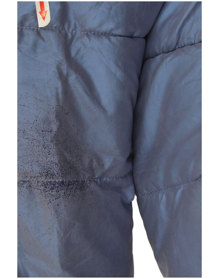 Jaqueta acolchoada com capuz para meninas Levi's 13-14 anos azul colorblock poliéster