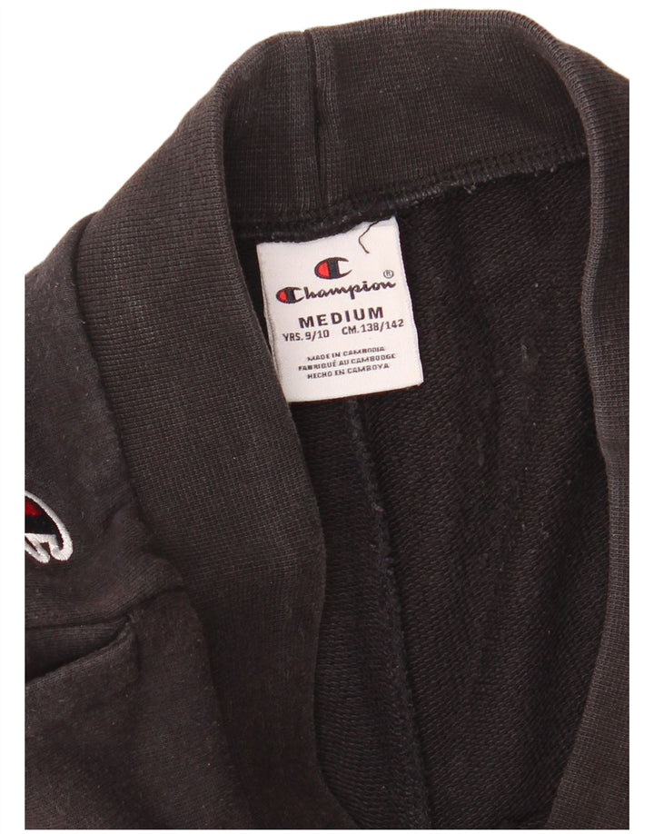 Shorts esportivos gráficos CHAMPION para meninos 9-10 anos pretos