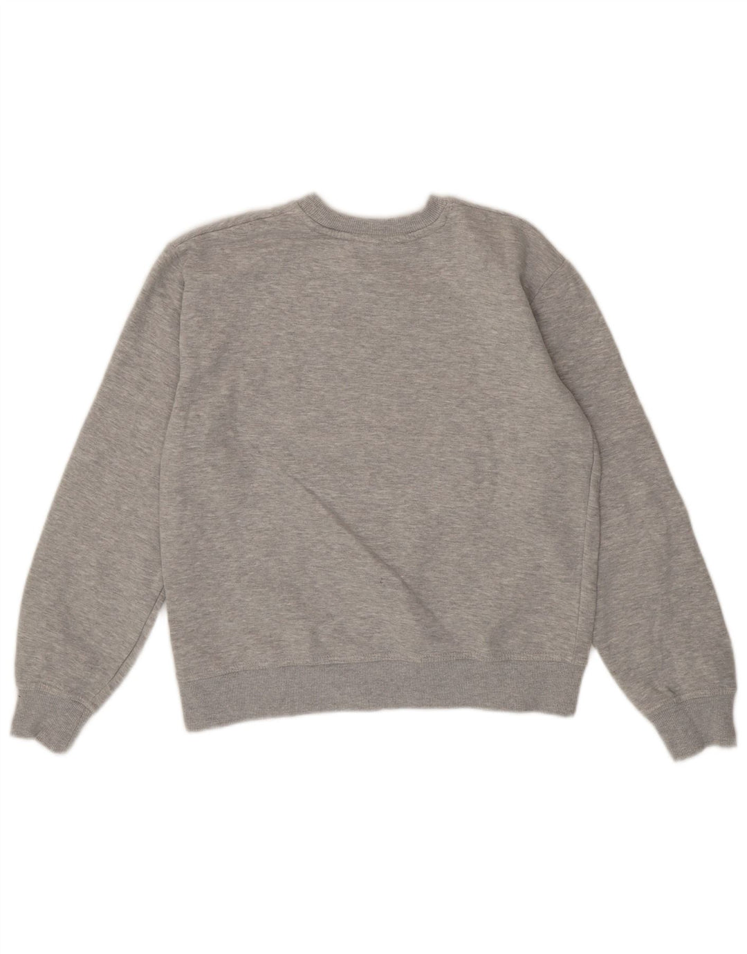 Zara moletom feminino oversized jumper UK 10 pequeno algodão manchado cinza