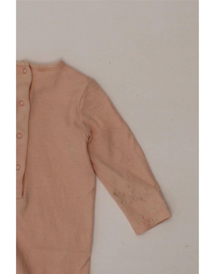 GUESS Baby Girls Graphic Bodysuit 3-6 Months  Pink Cotton Vintage Guess and Second-Hand Guess from Messina Hembry 